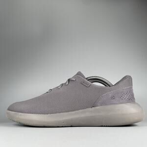 Kizik Madrid Eco Knit Women's Size 10.5 Wide Grey White Hands Free Sneakers Shoe